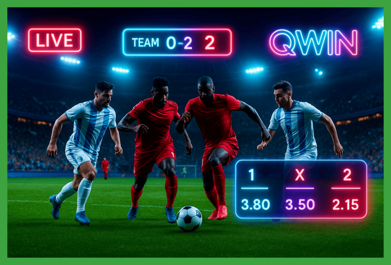 Aposte em apostas esportivas no cassino online QWIN