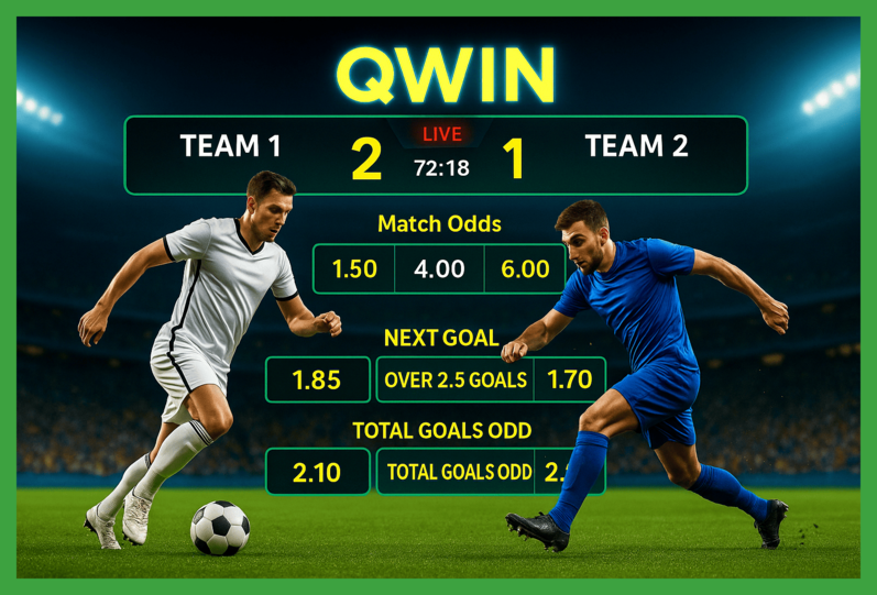 Apostas esportivas no cassino online QWIN